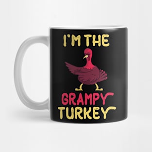 Turkey Flossing Happy Thanksgiving Day I'm The Grampy Turkey Mug